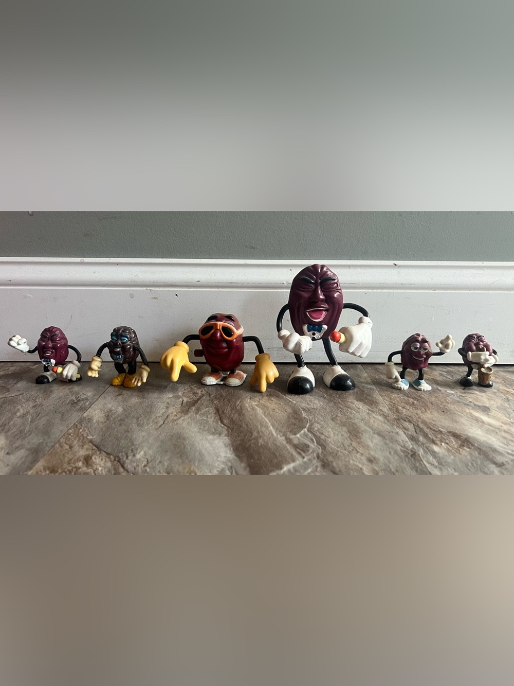 California Raisins Figure Lot Of 6 Vintage